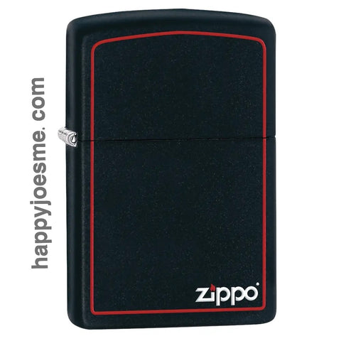 Zippo-218ZB Reg Black/Z-Border Lighter