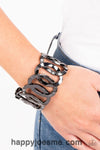 Paparazzi industrial indulgence black bracelet