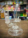 6" Bent Neck Waterpipe w/Showerhead Perc Made In Arizona