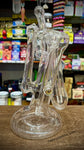 Double Chamber Clear American Bubbler