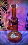 Red Frit Marble Sherlock Bubbler