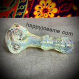 Light Color Frit Silver Fume Handpipe