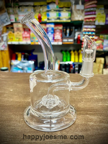 6" Bent Neck Waterpipe w/Showerhead Perc Made In Arizona