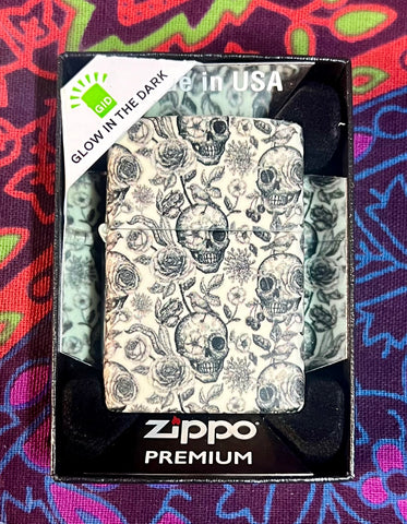 Zippo Skeleton Design (Glow In The Dark)