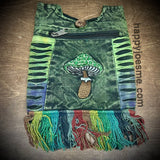 Multicolor Fringe Hippie Mushroom Bag