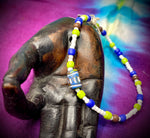 3" multi color bead bracelet w/Clay Bead