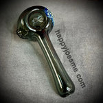 Blue Textured Frit Hammer Handpipe