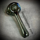 Blue Textured Frit Hammer Handpipe