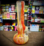 8” Bell W/Straight Neck Soft Glass Waterpipe