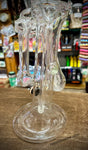 Double Chamber Clear American Bubbler