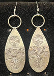 Abstract 925 Sterling Silver Earrings