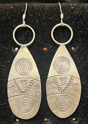 Abstract 925 Sterling Silver Earrings