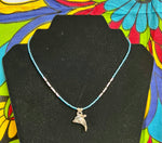 90s Seed Beads-Glass dolphin Necklace