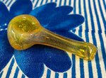 Silver Fume Golden Yellow Handpipe