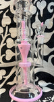 16” Rock Glass Triple Perc Straight Waterpipe