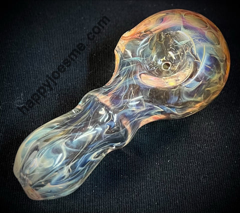 Big Silver/Gold Fumed Handpipe