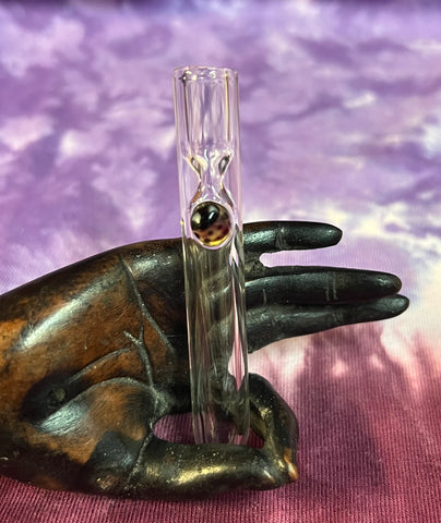 3" Clear W/Ladybug Bump Chillum