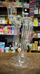 Double Chamber Clear American Bubbler