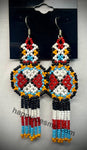 Vintage Bird Seed Bead Handmade Earrings