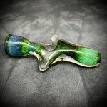 Zephyr Green Frit Glass Chillum