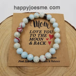 Natural Stone Bracelet - Mother's Day Gift with Card