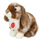 Bunny Sitting Dark Brown White Piqued 20 cm - Plush Toy