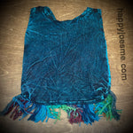 Multicolor Fringe Hippie Mushroom Bag