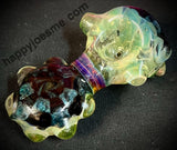 Fumed Checkered Standing Handpipe