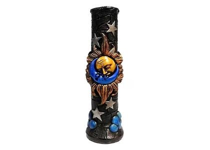 12″ Pichincha Hand Crafted Water Pipe – Kissing Sun and Moon