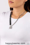 Paparazzi Lock And Roll Black Necklace