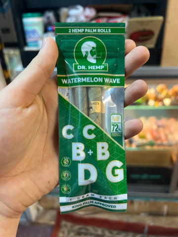 Dr.Hemp CBD+CBG 2pk Hemp Palm Rolls