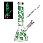 11” Glass Waterpipe Heavy (Glow In The Dark)