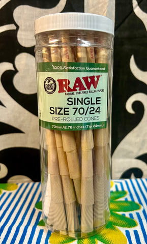 Raw Single Size 70/24 100 Pack