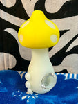 4.5” Silicone Mushroom Glow In The Dark Steamroller