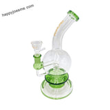 10” Rock Glass Single Perc Bent Neck Waterpipe
