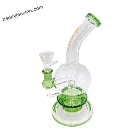 10” Rock Glass Single Perc Bent Neck Waterpipe