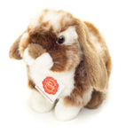 Bunny Sitting Dark Brown White Piqued 20 cm - Plush Toy