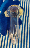 Silver Fume and Mandela Front Clear Handpipe