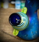 14mm Male Hourglass Multicolor Swirl Slide