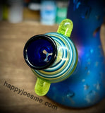 14mm Male Hourglass Multicolor Swirl Slide