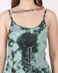 Women's Tie dye Asymmetrical Hem Sleeveless Summer Dress