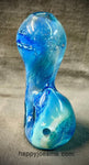 Standing Blue Galaxy Teardrop Handpipe