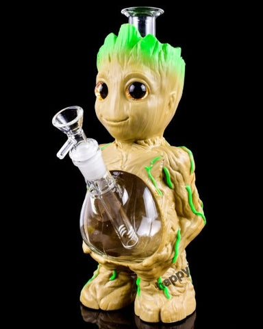 10” Groot Acrylic/Glass Waterpipe￼