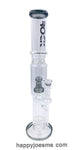 18” Rock Glass Triple Perc Waterpipe