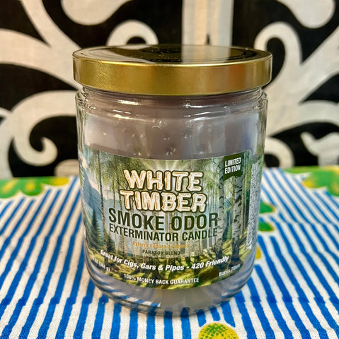 Smoke Odor Eliminator Candle 13oz -White Timber