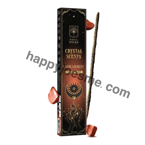 Labradorite Crystal Scents Incense Sticks Smudge Kit