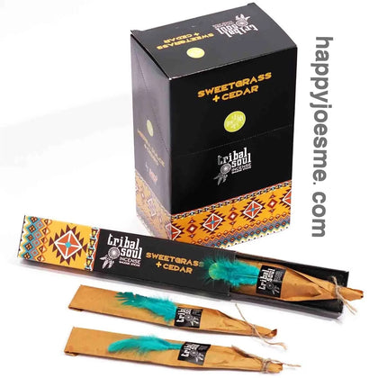 Tribal Soul Incense Smudge Sticks-Sweetgrass+Cedar