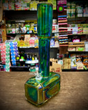 12” Iridescent Green Hammer Waterpipe
