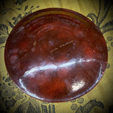 Gerte Hacker Gold Foil on Copper Enameled Plate 1960s MCM Art 9-3/4”