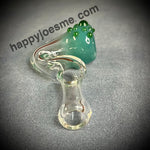Clear Sherlock W/Teal Frit